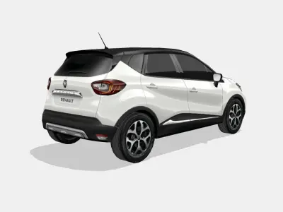 Renault Captur 2018 Low-poly 3D model