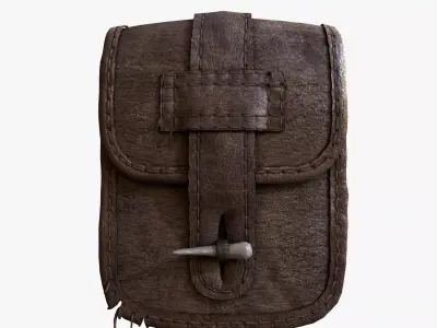 Ancient Bag Low-poly 3D model