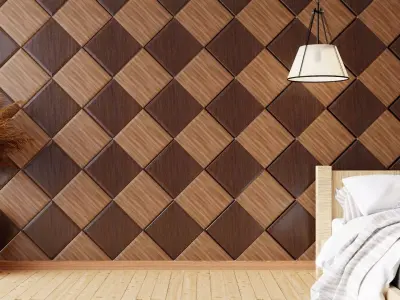 Wall wood V15 for your interior wall wood 3D model