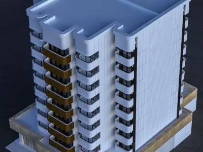 Residential Building 3D model