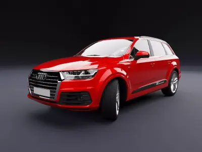 Audi Q7 Tfsi e Red 3D model