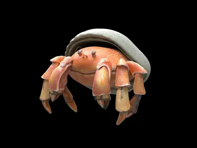 Hrrmit crab 3D Model 3D model