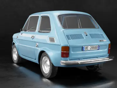 Fiat 126  1973 3D model