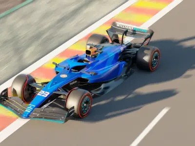 Williams FW45 3D model