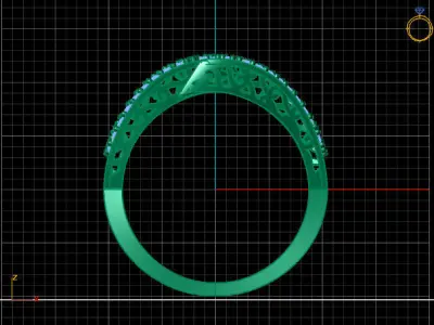Two Head Women Ring 3DM Womens Ring 3d models 3D print model 3D print model 26