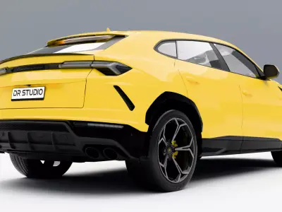 Lamborghini Urus 2019 Low-poly 3D model