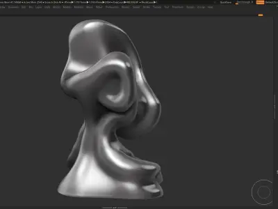 Modern Abstract Decorative sculpture 3d print model 47 3D print model