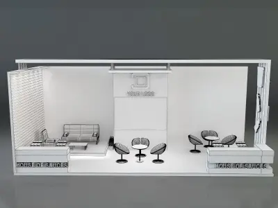 Booth Exhibition Stand a638a 3D model