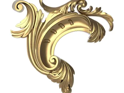 decorative pattern ready for 3D printing 3D model 5