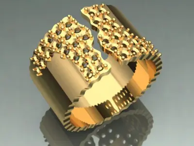 Fashion Ring  3D print model