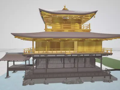Japanese Buddhism Temple 3D model