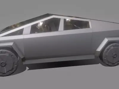Tesla Cybertruck Low-poly 3D model