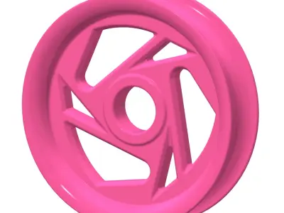 Tricycle Wheel Rim 3D print model