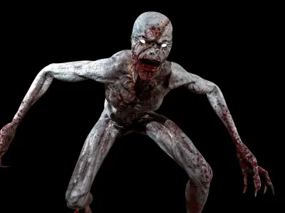 Stitched Monster  Low-poly 3D model