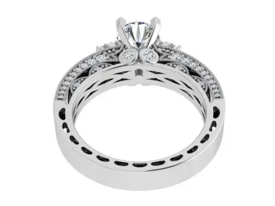 Peg Setting Diamond Ring 4165 3D print model