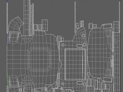 F1 steering wheel 3D model