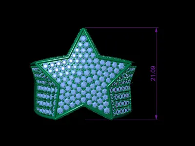 Star ring v2 3D print model