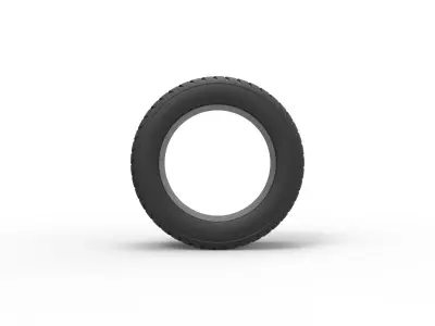 Race tire 3 Scale 1 to 25 3D print model