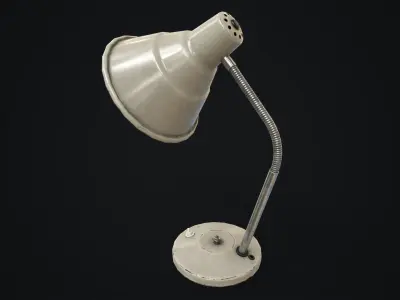 Vintage table lamp Low-poly 3D model