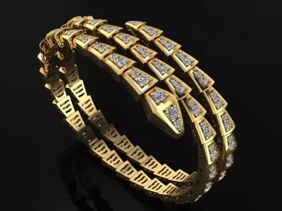 Bvlgari Serpenti Bracelet  3D print model