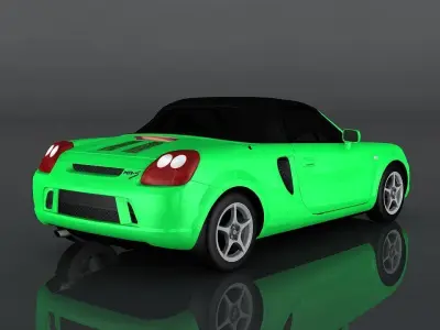 toyota mr-s Low-poly 3D model