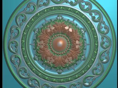 3d classic ceiling tray 3D print model