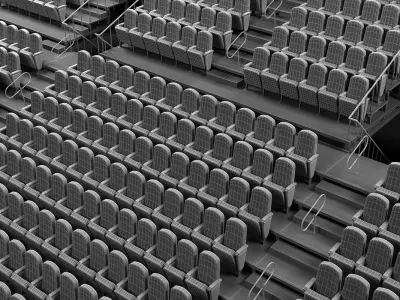Theatre Raked Seating 3D model