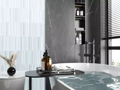 Bathroom 014 Low-poly 3D model