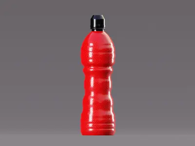 Red Energy Drink Low-poly 3D model