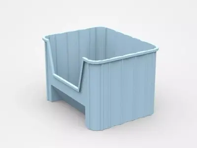 Industrial Plastic Container 3D model