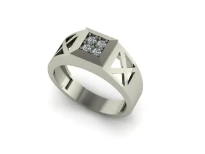 beautyfull ring for men 3D print model