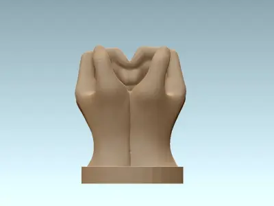 Hands-Phone-Holder - 3D print 3D print model