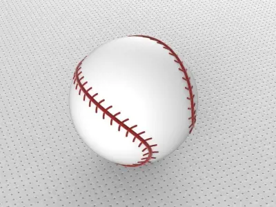 Softball baseball Free 3D model