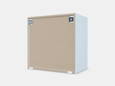 METOD Wall cabinet frame 8 Low-poly 3D model