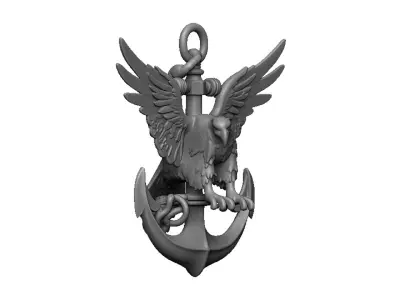 Anchor Pendant 3D print model