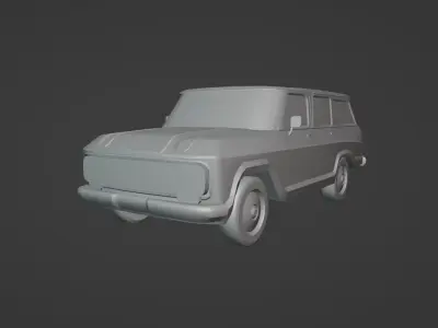 Chevrolet Veraneio 1979 Low-poly 3D model