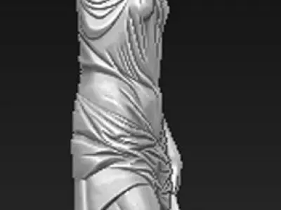 Corbel Decorative Woman 3D model 3D model