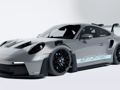 Porsche GT3 RS Tiffany 3D model