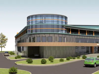 3D model of the water sports center 3D model