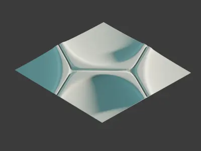 Modular Geometric Wall Panel 3D print model 3D print model