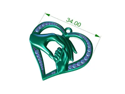 HS P04 mother and child 3D print model