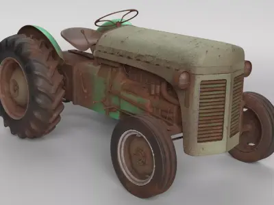 Old Tractor 3D model
