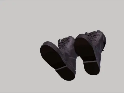 worn docmartens military shoes airwair model 3D print model