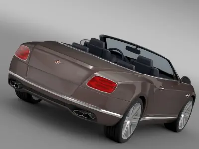 Bentley Continental GT V8 Convertible 2017 3D model