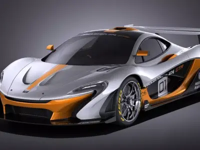 McLaren P1 GTR concept 2016 VRAY 3D model