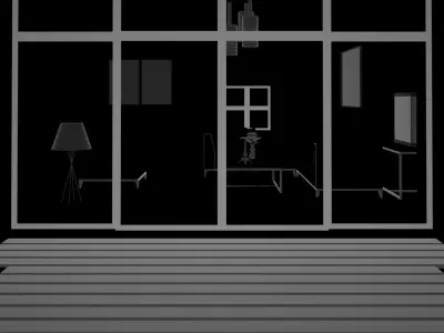 Interior Living Room - 02 3D model