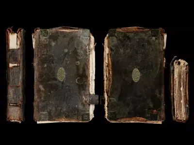 Unique Old Realistic Book 3D model