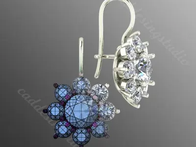 Earrings pl 15  3D print model