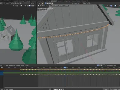 House in the woods 3D model