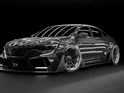 Renault Talisman Liberty Walk Low-poly 3D model